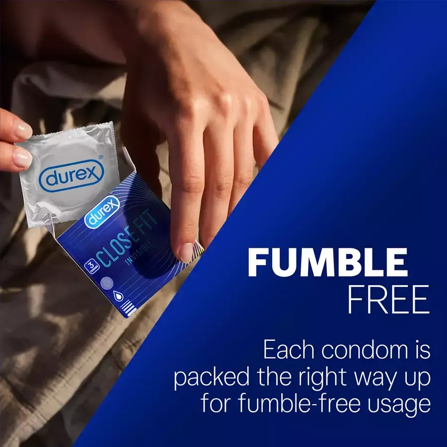 Durex Close Fit Invisible Condoms 3 pcs box