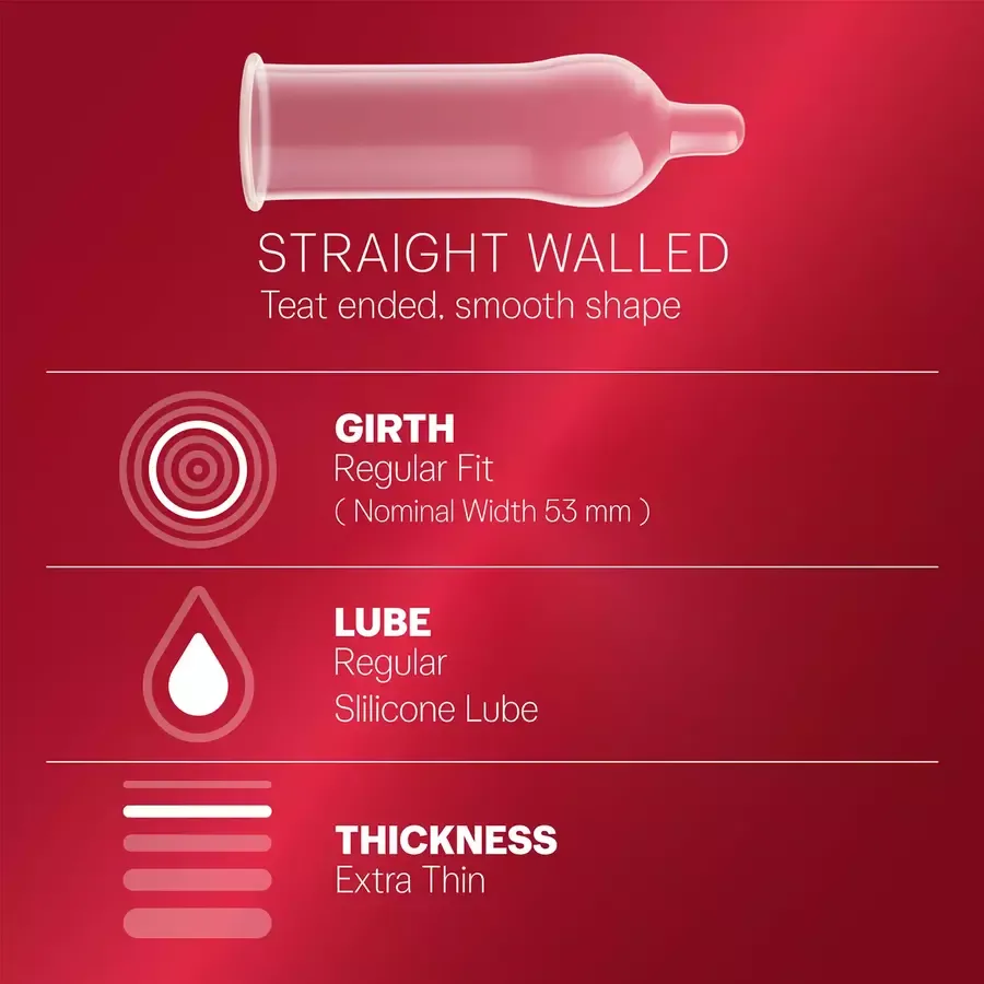 Durex Extra Thin condoms 3 pack box