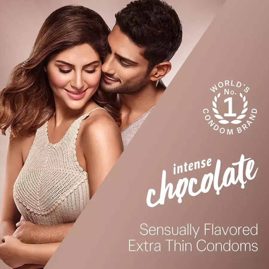 Durex Extra Thin Intense Chocolate Condoms 12 pack box
