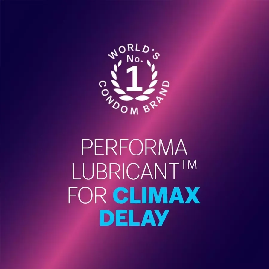 Durex Extra Time Ultra Thin condoms 10 pack box