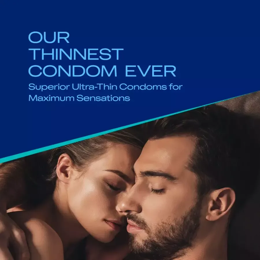 Durex Invisible Super Ultra Thin condoms 10 pack box