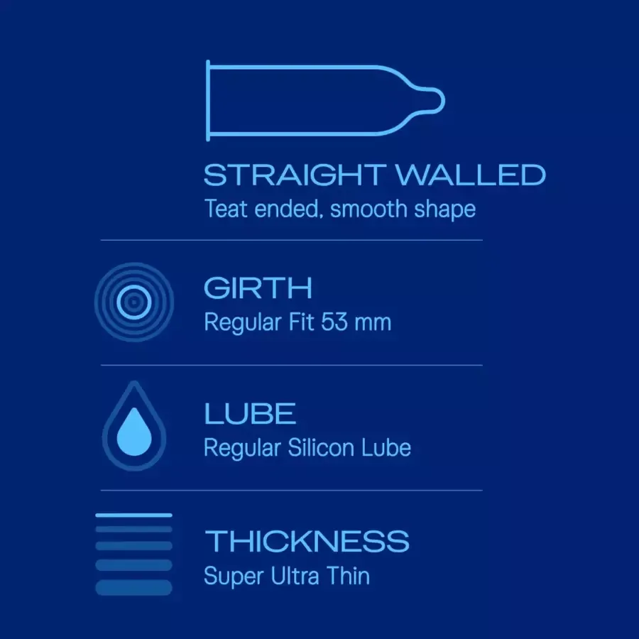 Durex Invisible Super Ultra Thin condoms 10 pack box