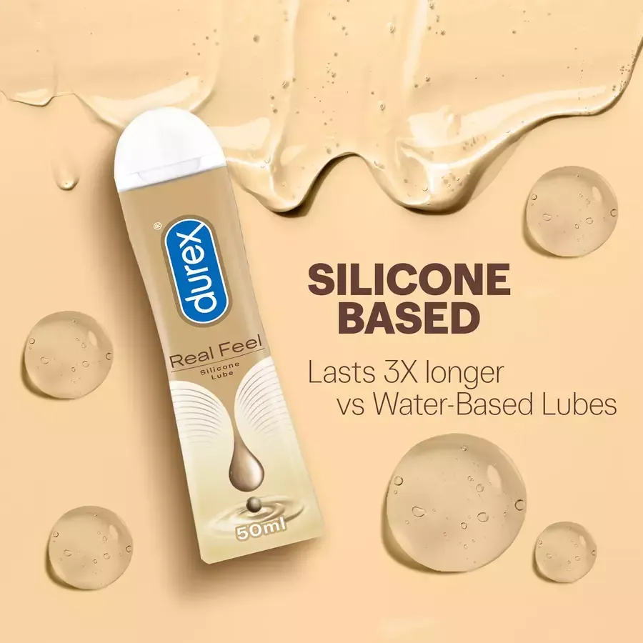 Durex Real Feel Long Lasting Silicone Lubricant 50ml bottle