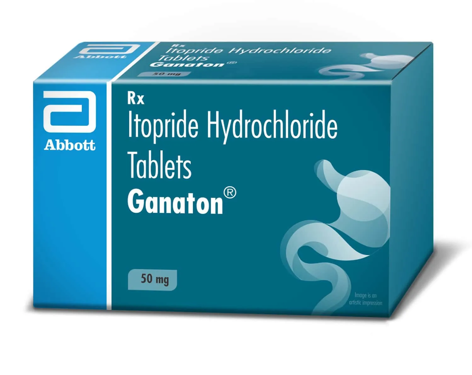 Ganaton Tablet 50 mg Itopride Hydrochloride strip
