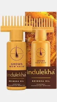 Indulekha Bhringraj Hair Oil 100ml bottle for hair fall control and growth