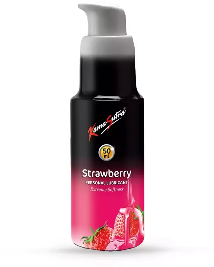 Kamasutra Strawberry Water Based Lubricant 50ml bottle
