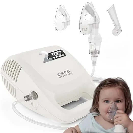 MEDTECH Super Nebulizer Machine for adults and kids with masks and mouthpiece