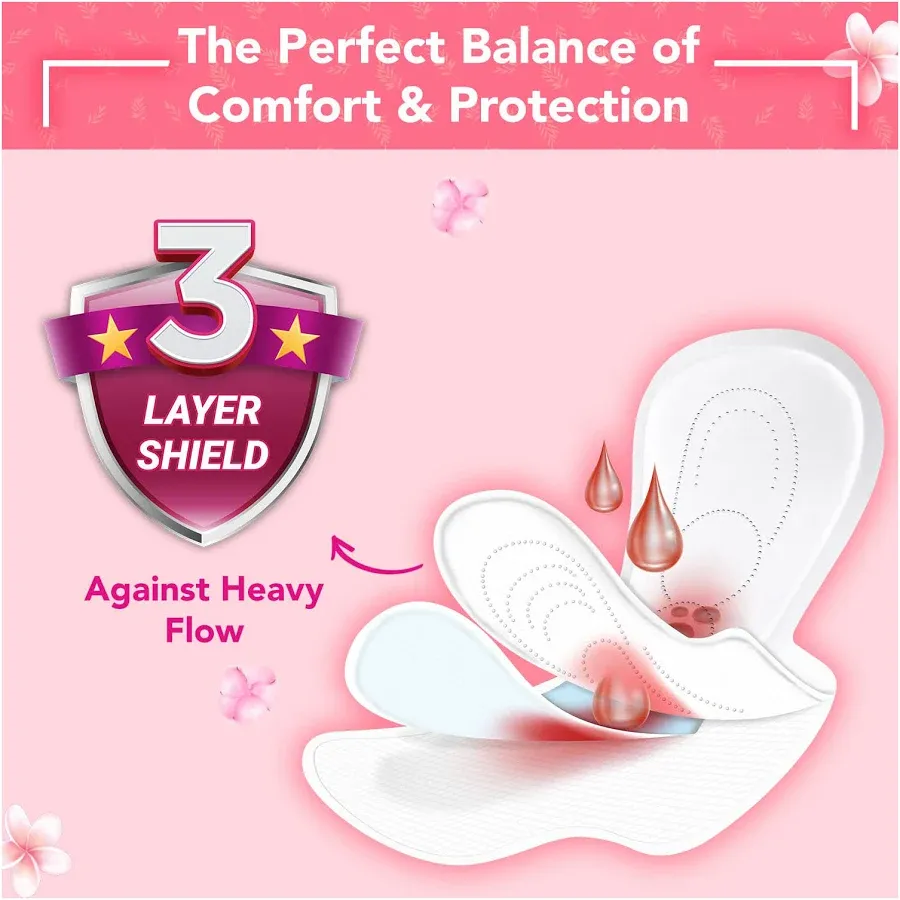 Niine Naturally Soft Ultra Thin Sanitary Pads 50 pcs pack