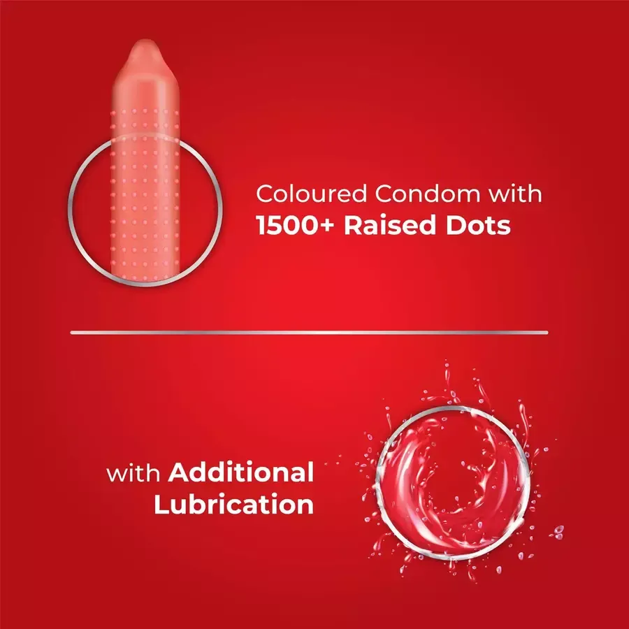 Skore Not Out Dotted Condoms 10 pcs pack