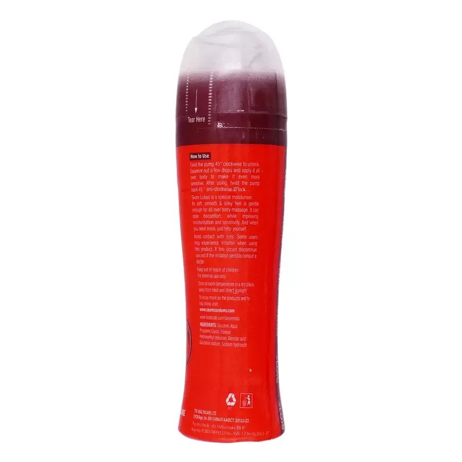 Skore Strawberry Lubricant 50ml bottle front view