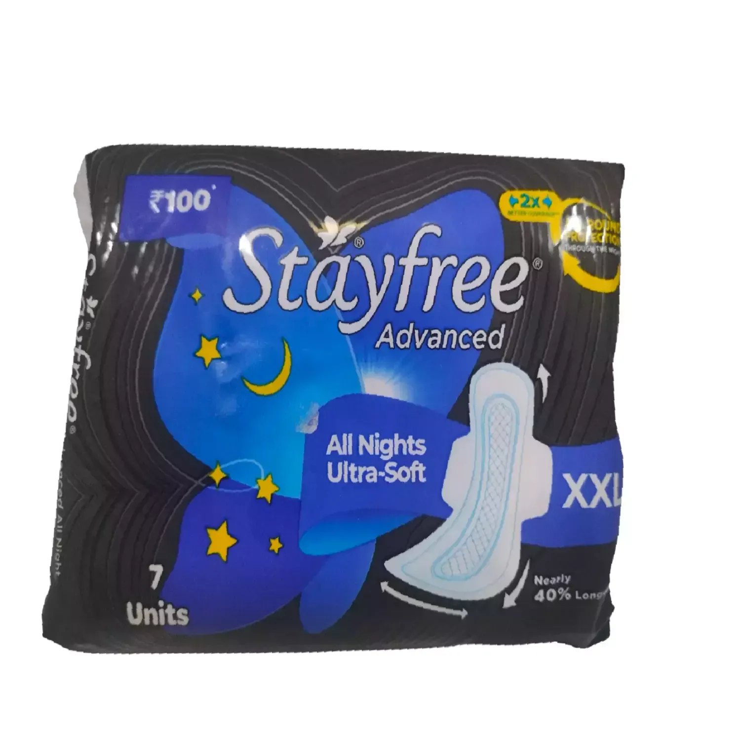 Stayfree Advanced All Nights Ultra Soft Sanitary Pads XXL 7 pcs pack