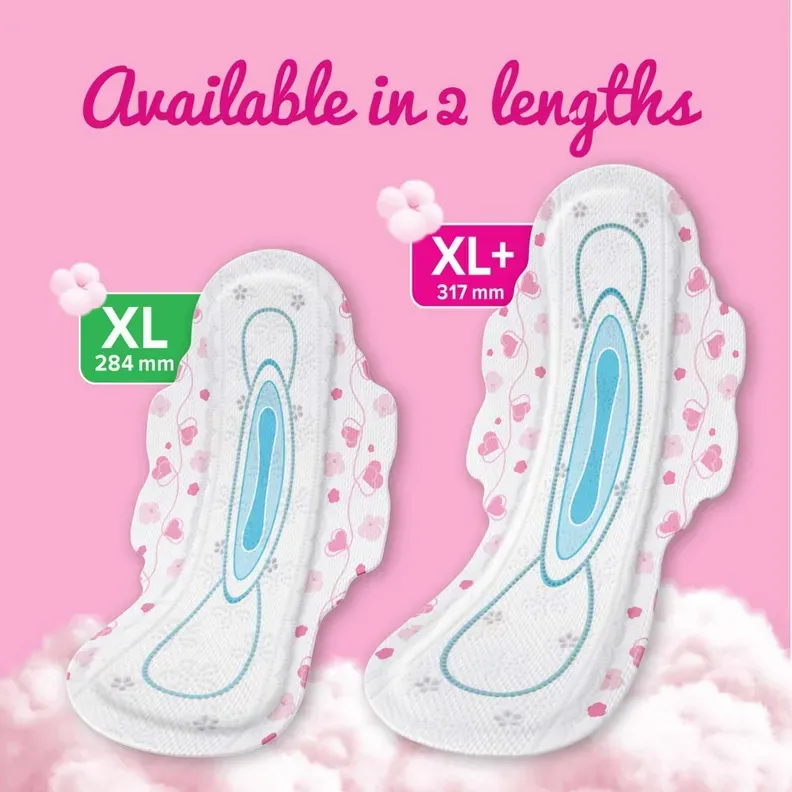 Whisper Ultra Skin Love Soft Sanitary Pads XL+ 15 count pack