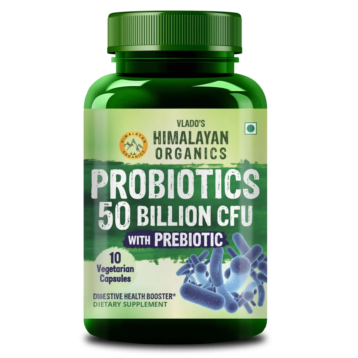 Vlado's Himalayan Organics Probiotics 50 Billion CPU Prebiotic Capsules, 60 pcs