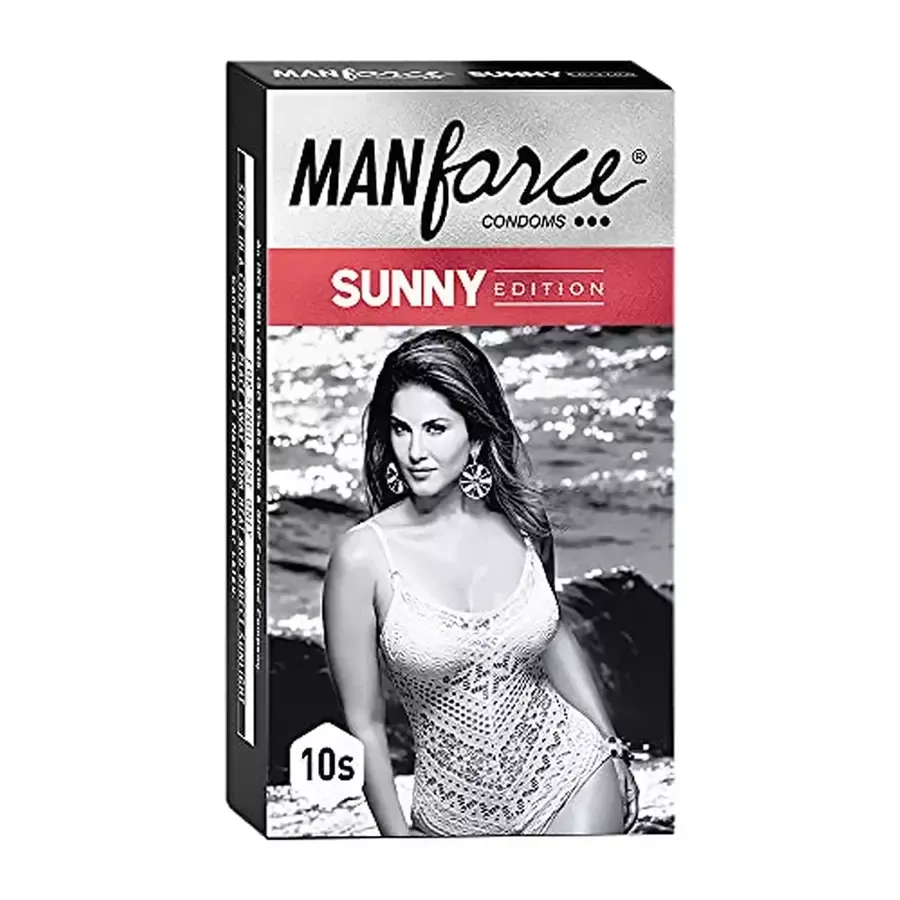 Manforce Ribbed & Dotted Sunny Edition Condoms 10 Pcs