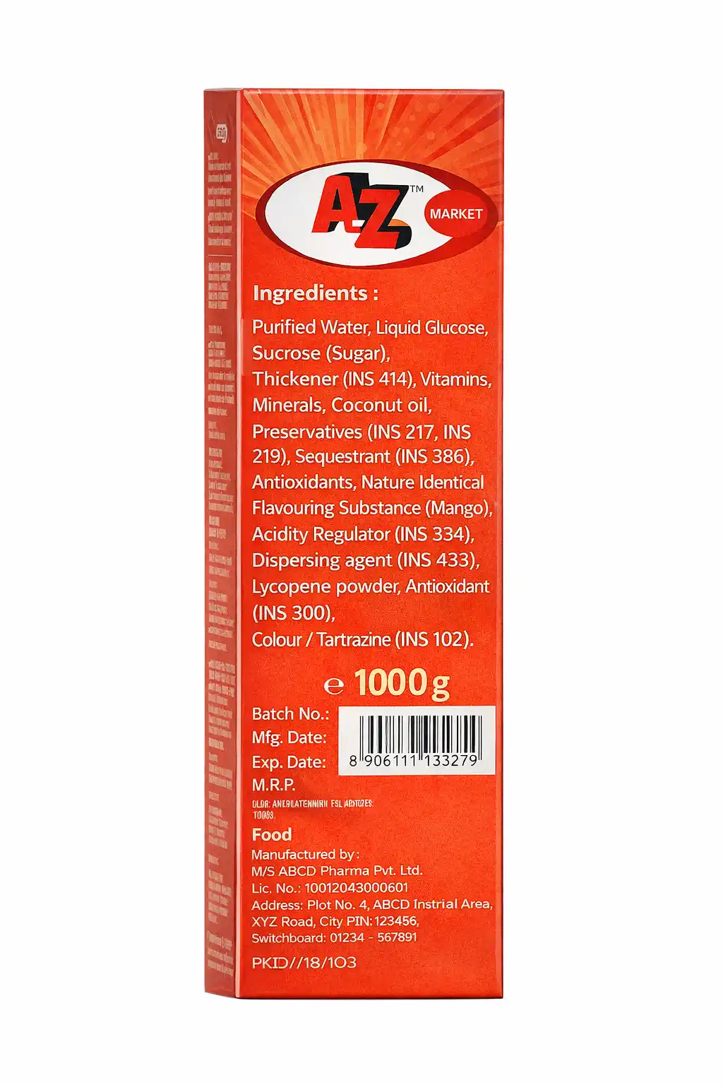 A to Z Multivitamin Syrup for Kids & Adults – Lysine & Vitamin C for Growth, Immunity & Energy | Flavor Mango
